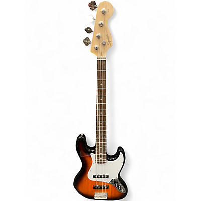 Used Squier Affinity Jazz Bass 2 Color Sunburst Electric Bass Guitar