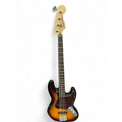 Used Squier Affinity Jazz Bass 2 Color Sunburst Electric Bass Guitar
