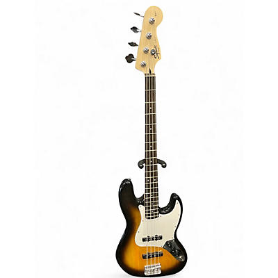 Used Squier Affinity Jazz Bass 2 Color Sunburst Electric Bass Guitar