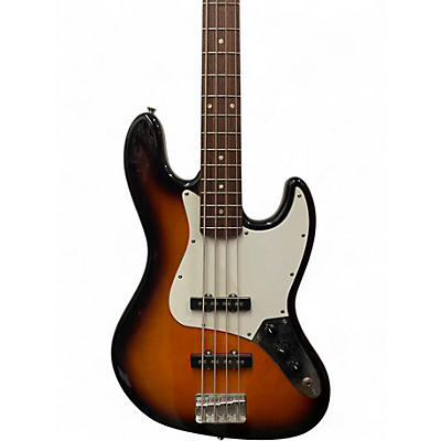 Used Squier Affinity Jazz Bass 2 Tone Sunburst Electric Bass Guitar