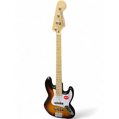Used Squier Affinity Jazz Bass 2 Tone Sunburst Electric Bass Guitar