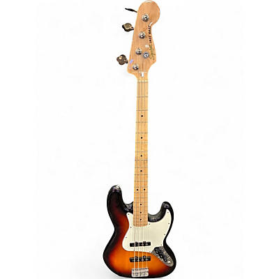 Used Squier Affinity Jazz Bass 3 Color Sunburst Electric Bass Guitar