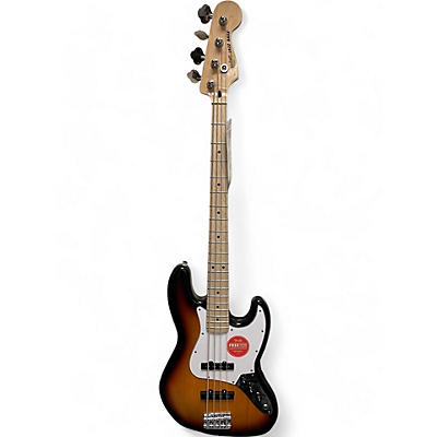 Squier Used Squier Affinity Jazz Bass 3 Tone Sunburst Electric Bass Guitar