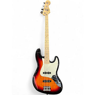 Used Squier Affinity Jazz Bass 3 Tone Sunburst Electric Bass Guitar