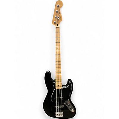 Used Squier Affinity Jazz Bass Black Electric Bass Guitar