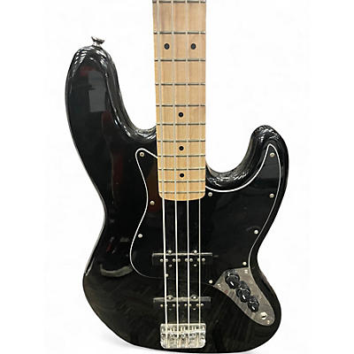 Used Squier Affinity Jazz Bass Black Electric Bass Guitar
