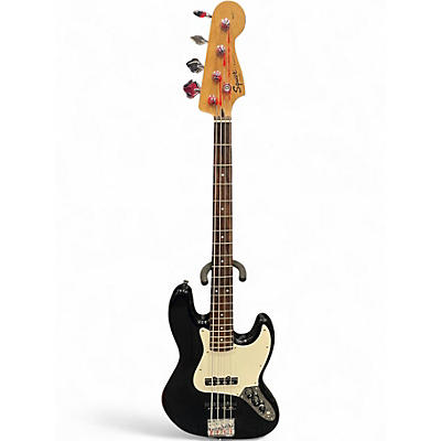 Used Squier Affinity Jazz Bass Black Electric Bass Guitar