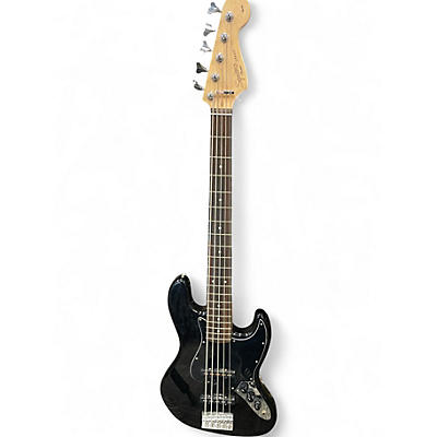 Used Squier Affinity Jazz Bass Black Electric Bass Guitar