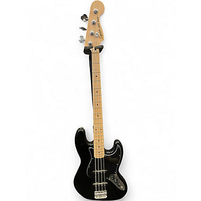 Used Squier Affinity Jazz Bass Black Electric Bass Guitar