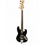 Used Squier Affinity Jazz Bass Black Electric Bass Guitar Black