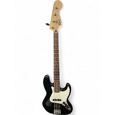 Used Squier Affinity Jazz Bass Black Electric Bass Guitar