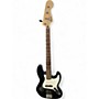 Used Squier Affinity Jazz Bass Black Electric Bass Guitar Black