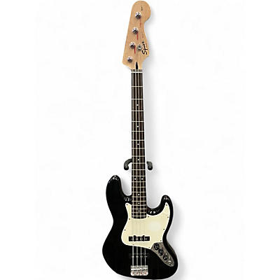 Used Squier Affinity Jazz Bass Black Electric Bass Guitar
