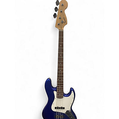 Used Squier Affinity Jazz Bass Blue Electric Bass Guitar