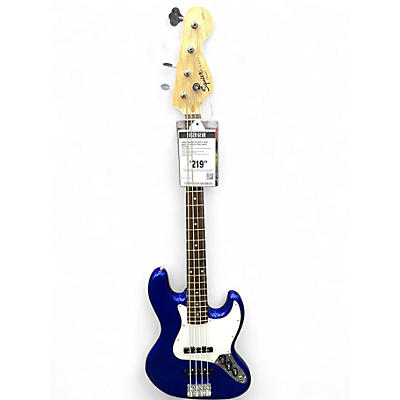 Used Squier Affinity Jazz Bass Blue Electric Bass Guitar