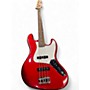 Used Squier Affinity Jazz Bass Candy Apple Red Metallic Electric Bass Guitar Candy Apple Red Metallic