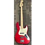 Used Squier Used Squier Affinity Jazz Bass Metallic Red Electric Bass Guitar Metallic Red