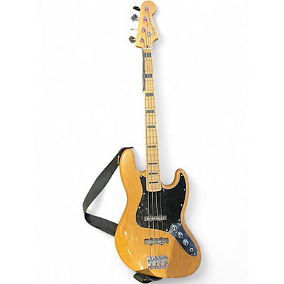 Used Squier Affinity Jazz Bass Natural Electric Bass Guitar