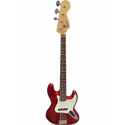 Used Squier Affinity Jazz Bass RED Electric Bass Guitar