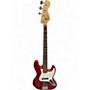 Used Squier Affinity Jazz Bass RED Electric Bass Guitar RED