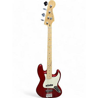 Used Squier Affinity Jazz Bass Red Electric Bass Guitar