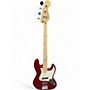 Used Squier Affinity Jazz Bass Red Electric Bass Guitar Red