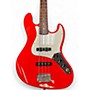Used Squier Affinity Jazz Bass Red Electric Bass Guitar Red