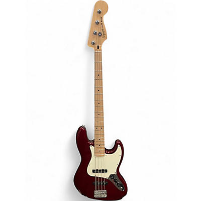 Used Squier Affinity Jazz Bass Red Electric Bass Guitar