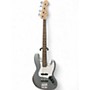 Used Squier Affinity Jazz Bass Silver Electric Bass Guitar Silver