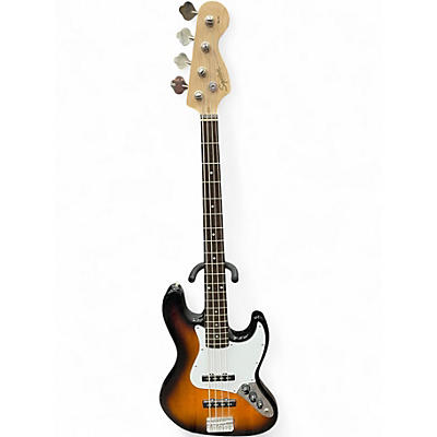Used Squier Affinity Jazz Bass Sunburst Electric Bass Guitar