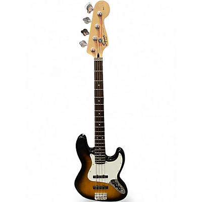 Used Squier Affinity Jazz Bass Sunburst Electric Bass Guitar
