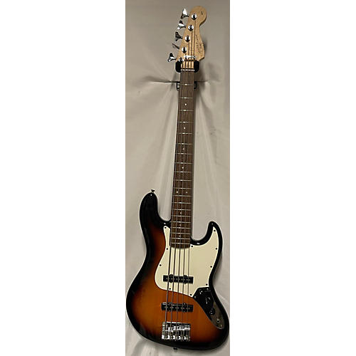 Squier Used Squier Affinity Jazz Bass V 5 String 2 Color Sunburst Electric Bass Guitar 2 Color Sunburst