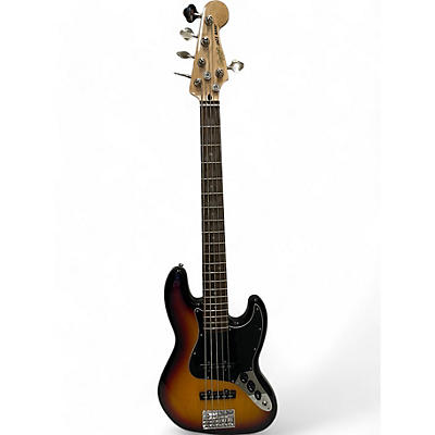 Squier Used Squier Affinity Jazz Bass V 5 String 3 Color Sunburst Electric Bass Guitar