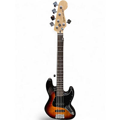 Used Squier Affinity Jazz Bass V 5 String 3 Color Sunburst Electric Bass Guitar