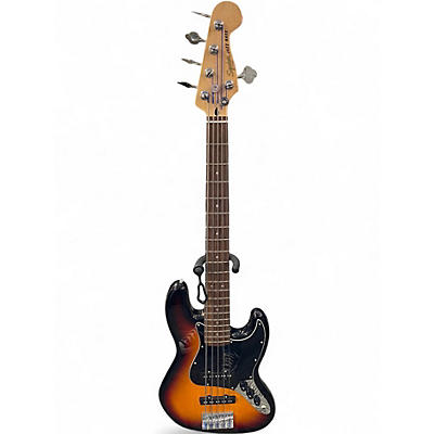 Used Squier Affinity Jazz Bass V 5 String 3 Tone Sunburst Electric Bass Guitar