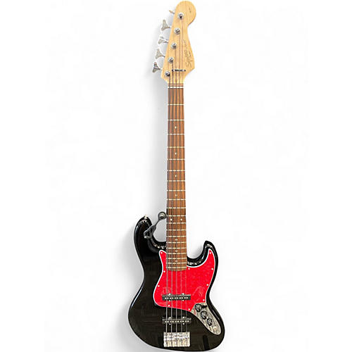 Used Squier Affinity Jazz Bass V 5 String Black Electric Bass Guitar Black