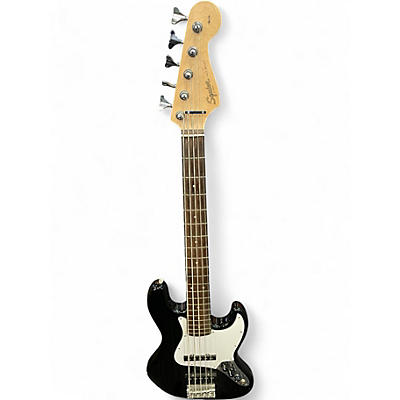 Used Squier Affinity Jazz Bass V 5 String Black Electric Bass Guitar
