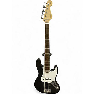 Used Squier Affinity Jazz Bass V 5 String Black Electric Bass Guitar