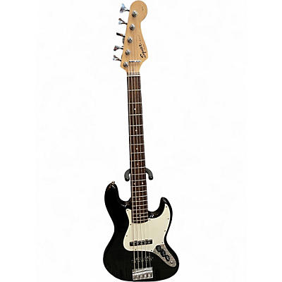 Used Squier Affinity Jazz Bass V 5 String Black Electric Bass Guitar