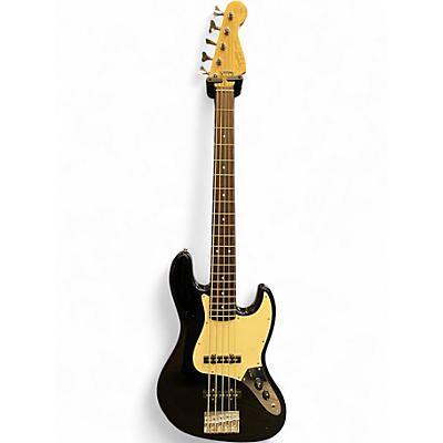 Used Squier Affinity Jazz Bass V 5 String Black Electric Bass Guitar
