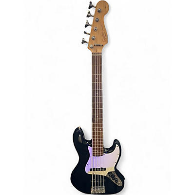 Used Squier Affinity Jazz Bass V 5 String Black Electric Bass Guitar