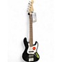 Used Squier Affinity Jazz Bass V 5 String Black and White Electric Bass Guitar Black and White