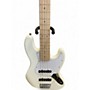 Used Squier Affinity Jazz Bass V 5 String WHITE Electric Bass Guitar WHITE
