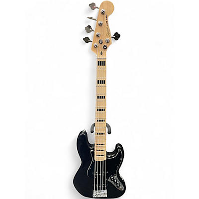 Used Squier Affinity Jazz Bass V 5 String active Black Electric Bass Guitar