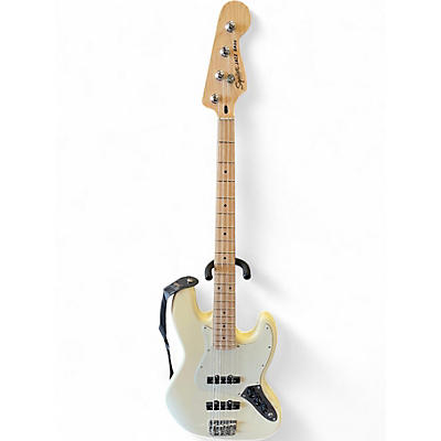 Used Squier Affinity Jazz Bass WHITE Electric Bass Guitar