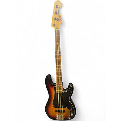 Used Squier Affinity PJ Bass 3 Color Sunburst Electric Bass Guitar