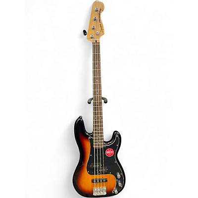 Used Squier Affinity PJ Bass 3 Color Sunburst Electric Bass Guitar