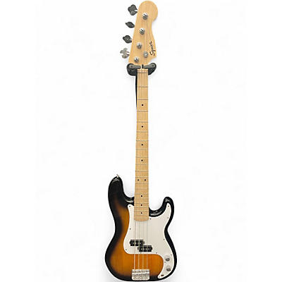 Used Squier Affinity Precision Bass 2 Color Sunburst Electric Bass Guitar