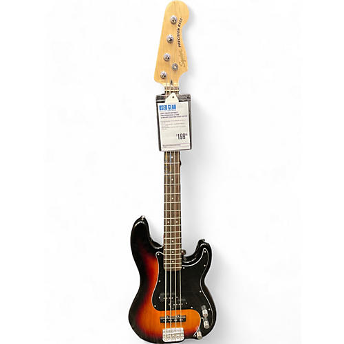 Squier Used Squier Affinity Precision Bass 2 Tone Sunburst Electric Bass Guitar 2 Tone Sunburst