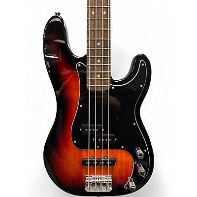 Used Squier Affinity Precision Bass 3 Color Sunburst Electric Bass Guitar
